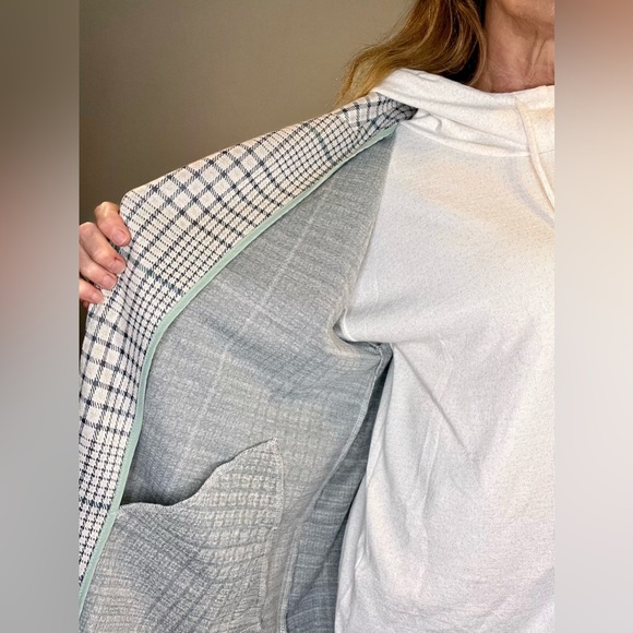 Long length plaid blazer/jacket - Picture 11 of 14